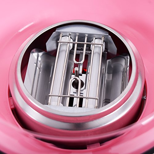 Zuckerwattemaschine Zuckerwattegerät für Zuhause Zuckerwatte Maschine 500W 3 Farben (Rosa) - 5