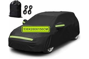 GZIZTX Vollständige Autoabdeckung 560 x 200 x 150 cm, Xtra große Autoabdeckung Wasser- und staubdicht, Plane,Allen Modellen gemeinsam, UV-Schutz für Winter und Sommer