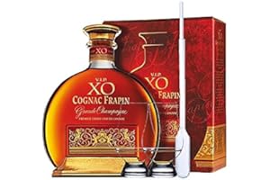 UNBEKANNT Frapin Cognac V.I.P XO 0,7 Liter + 2 Glencairn Gläser und Einwegpipette