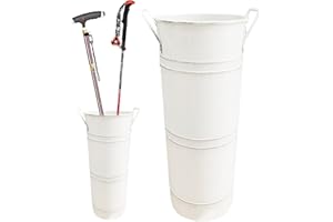 BUNIQ Umbrella Holder For Entryway, Metal Round Umbrella Stand Rack, Vintage Round Umbrella Holder Rack, Free Standing Umbrella Holder, Canes Walking Sticks Storage Holders For Hallway Home Hotel Office