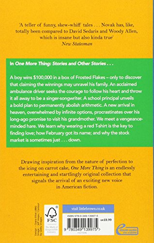 Book's Cover of One More Thing: Stories and Other Stories