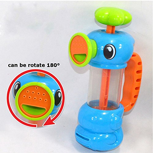 Demiawaking Baby Bad Wasser Spielzeug Pumping Design Bunte Hippocampal Form Badewannenspielzeug - 8