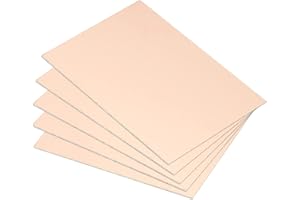 PATIKIL FR4 Doble Lado Cobre Revestido, 5 Paquete 70 x 50 x 0,8mm PCB Laminado Circuito Placa para Industria Soldadura Mantenimiento Bricolaje