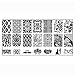Amison 10pcs Women Nail Art DIY Nail Stamp Stamping Image Plate Print Nail Art Template
