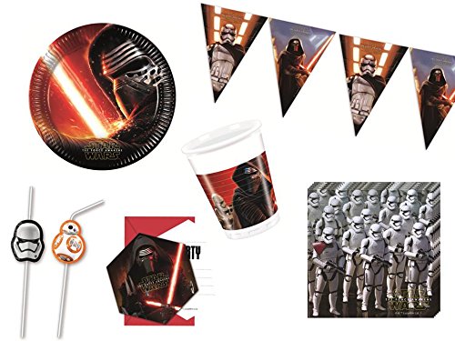 49-tlg. Partyset Star Wars the Force - für bis zu 8 Kinder - Partygeschirr und Zubehör