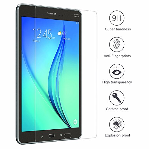 [2-pack] Galaxy Tab A 9.7 Schutzfolie, SIDARDOE gehärtetes Schutzglas für Samsung Galaxy Tab A 9.7, HD ultraklar, 0,33mm, 2,5D abgerundete Ecken, Härtelevel 9H, kratzfest, fingerabdruckabweisend, mit Garantie - 3
