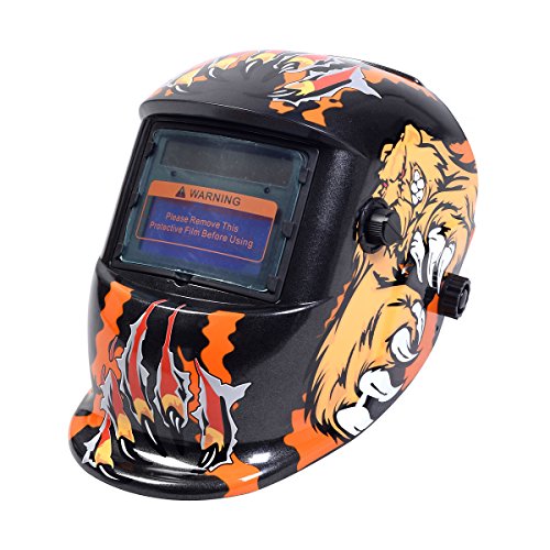 Automatik Schweißmaske Solar Schweißhelm Schweißschirm Schweißschild 7 Farbewahl (Modell 4)