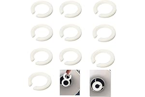 DFSUCCES Lampshade Reducer Ring,10 Pcs E27 to E14 Plastic Lamp Shade Ring Converter,42mm to 29mm to Support Lamp Shade with Duplex Ring Fitting, for Fitting Screw Lamp Shades to Bayonet