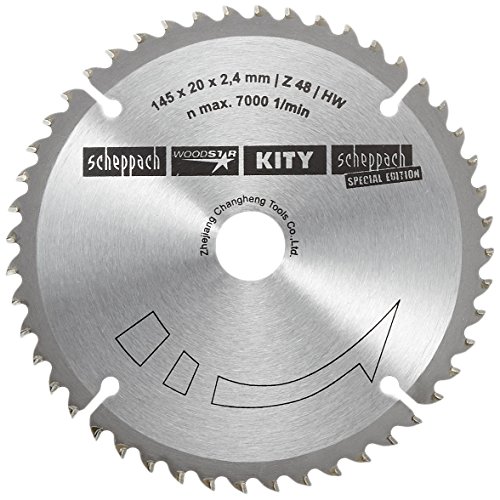 Scheppach HW-Kreissägeblatt Durchmesser 145 x 20 mm, 2,2 mm, 48Z für Tauchsäge, 3901803704