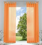 Diese traumhafte Voile Gardinen in zeitlosen UNI Farben sind wunderbar lichtdurchlässig und transparent.