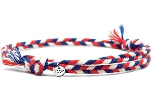 Nato Cuff - Bracelet Coton tressé 4mm - Fait Main en France Bijou Homme ou Femme Ajustable