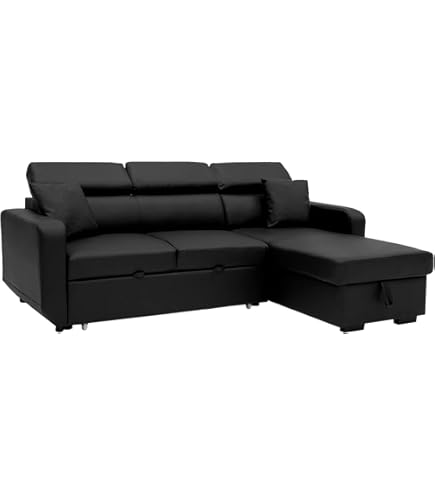 Canapé fixe en cuir reconstitué et PVC Dallas - 210 X 88 X 90 cm - 3