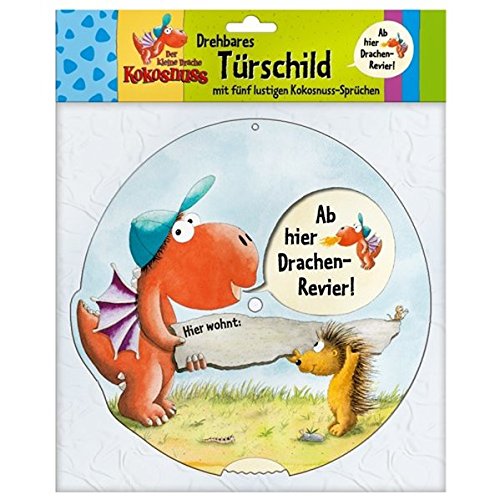 Der kleine Drache Kokosnuss - Türschild