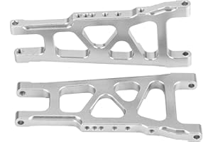 Drfeify Bras de Suspension Universel Avant arrière pour Traxxas Slash 1/10 RC Voiture RC(Silver)