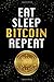 Produktbild Eat Sleep Bitcoin Repeat: Black and Gold Bitcoin Cryptocurrency Designer Notebook