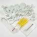 Produktbild utoky Catalina Kuchen Werkzeuge Flower Fondant Cake Form Icing Plunger Cutter Tool 14 Set (46-teilig)