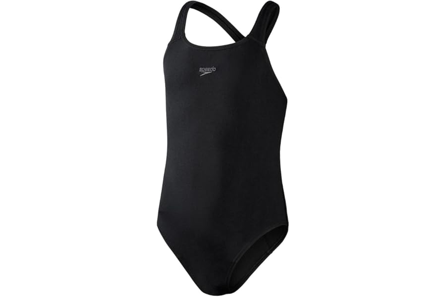 Speedo Girl's Eco Endurance+ Medalist Swimsuit | Chlorine Resistance | Recycled Fabric | Comfort Fit | Swimming Lessons | Swim Holiday Swimsuit (Pack of 1)