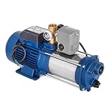 Chrisun Pompe à Eau centrifuge Pompe à Eau de propulseur MC-1100 /MC-1800 Pompe à Eau de Jardin de puits 1100W/1800W (MC-1800)
