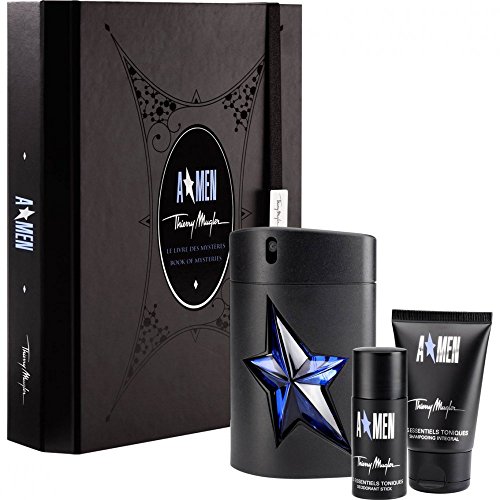 Angel Men 100ml EDT Spray 50ml Hair & Body Shampoo 20ml Deodorant