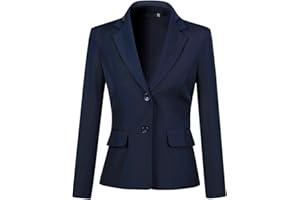 YYNUDA Femme Casual Blazer Business Pockets Boutons Manche Longue Costume Jackets