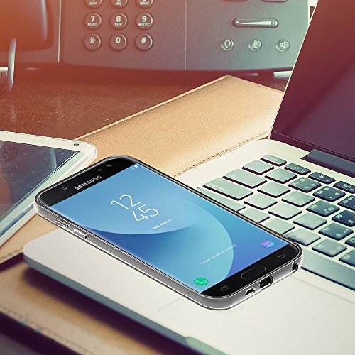 iVoler Funda Samsung Galaxy J7 2017  Slim Fit Samsung Galaxy J7 2017 Funda Carcasa Case Bumper con Absorci  n de Impactos y Anti-Ara  azos Espalda Case Cover para Samsung Galaxy J7 2017 -Transparente