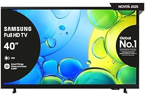 Samsung Smart TV 40'' UE40F6000FUXZT FHD, Hyper Real Processor, HDR & Pur Color, Smart Experience, OTS Lite & Adaptive Sound, SlimLook Design, 2025