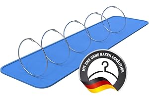 HOHAGE® Warenring & Schlüsselring groß 90mm Durchmesser (5 Stk.) - vielseitiger Metallring mit einfachem Verschluss - langlebige Metallringe zum Öffnen für vielseitige Einsatzzwecke