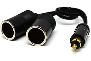 Cliff Top Adattatore per accendisigari Hella (Din) a doppio standard - Prolunga cavo (non adatto per auto)