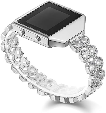 Gocybei Compatible for Fitbit Blaze Band, Classy Diamond Replacement Accessory Bands Compatible for Fitbit Blaze/Fitbit Blaze Bands (No Tracker)