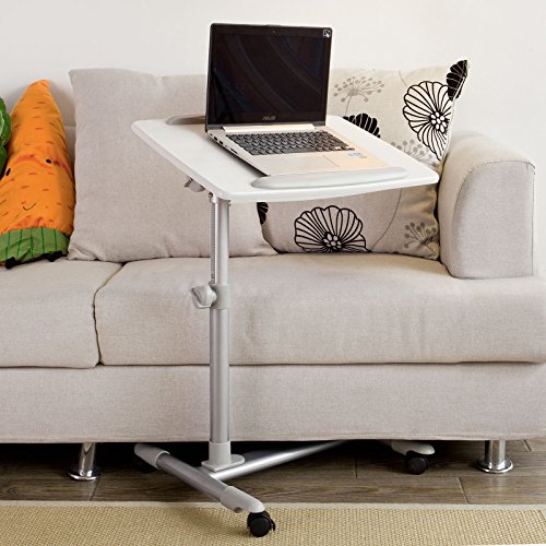 SoBuy® Beistelltisch,Pflegetisch, Betttisch, Laptoptisch, Tisch, FBT07N2-W