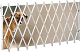 IB-Style – Absperrgitter für Hunde „LIN“ – 60 – 108 cm | Buche massiv | Weiß oder Natur | Tor Ziehharmonika Türgitter Zaun Absperrung Hindernis Haustiere – NATUR - 3