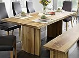  Dieser Baumtisch lässt Naturliebaher Herzen höher Schlagen 260x100cm Wildeiche Masivholz