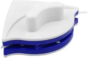 IZyufan Limpia Cristales Magnético,Limpiador Magnético de Ventanas,con Doble Lateral para Ventanas de 3-8 mm,Profesional,Apto para Ventana de Vidrio de una Capa(Azul)(V1)