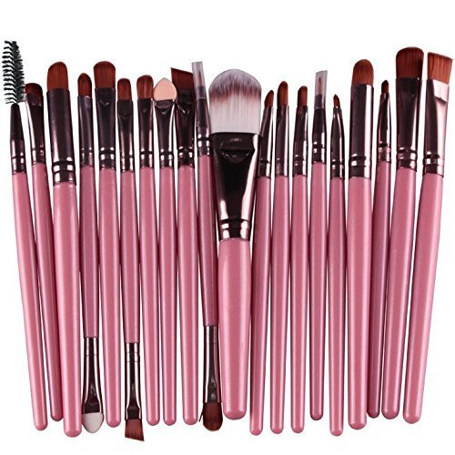 20pcs Make Up Sets Soft Powder Foundation Eyeshadow Eyeliner Lip Makeup Brushes by Zhejia