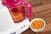 Andrew James Digital Baby Food Maker In Raspberry Pink - 2 Year Warranty - 2 in 1 Compact Blender And Steamer To Cook And Puree Food