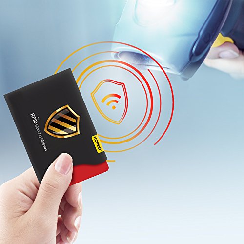 Bloqueo RFID  Kollea Tarjeteros para Tarjetas de Credito y Pasaporte  14 Protectores Tarjeta Credito   4 Protectores Pasaporte 