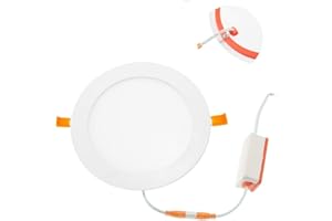2X Faretti led da incasso per cartongesso,12w Luce Luce Caldo 3000°k,1080 Lumen,MOMEX Pannello LED rotonde IP44 per Bagno e Doccia,230V (Luce Caldo 3000°k, 12W)