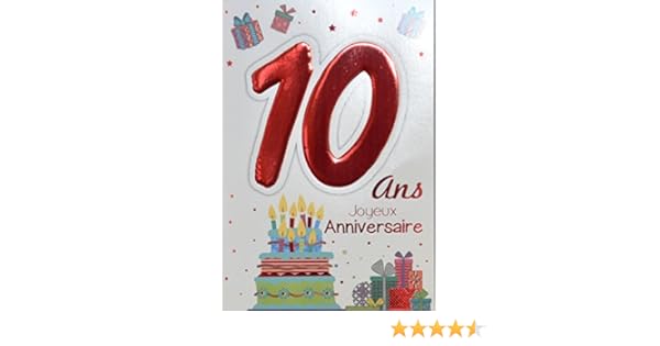 Cartes Postales Age Mv 69 10 Carte Joyeux Anniversaire 10 Ans Enfant Garcon Fille Motif Gateau 10 Bougies Cadeaux Fournitures De Bureau Hovdenhoyfjellsenter No
