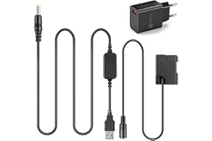 RAEISUSP Mobilny zasilacz kabel USB ładowarka 5V 3A EP5A EP-5A EN-EL14 atrapa bateria do Nikon P7800 P7100 D5600 D5300 D5200 D5100 D3400 D3300 D3200