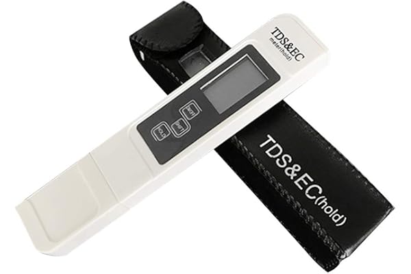 Testeur de Qualité d'Eau Numérique LCD, Analyseur TDS EC 0-9990 ppm, pour Piscine et Eau Potable, Usage Domestique et Extérieur