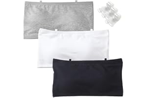 Bysion Reggiseno Senza Spalline per Ragazze Sportivo Intimo Senza Cuciture con Fisso Torace Pastiglie e Spalline Invisibili Bandeau Top Brassiere con Cotone per 10-18 Anni