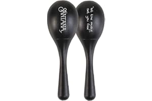 LP Latin Percussion LPR012-BK - Shaker con la impresión del diseño de Santana