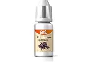 ‎ELLI´S Ellis Aromen Korinthen (Rosinen) Lebensmittelaroma flüssig für Lebensmittel und Flüssigkeiten, zum Backen, Kochen, wie für Porridge und Quark - kalorienarm