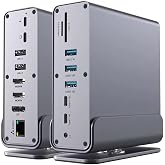Coverzone 16in1 Type-C Docking Station, 4K UHD Destekli, Hızlı USB 3.0 Veri Transferi, Gigabit Ethernet, MacBook, iPad, Samsu