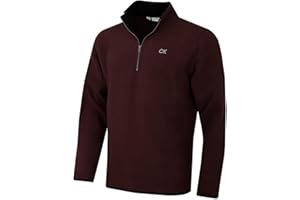 Calvin Klein Mens 2025 Polar Fleece 1/2 Zip Stretch Golf Sweater