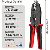 HS-35WF 6&ndash;35 MM&sup2; (AWG 10-2) KABLO UCU BAĞLANTI ELEMANLARI CIRCIRLI SIKMA PENSESİ