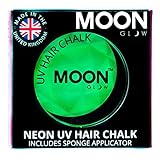 Moon Glow - Neon UV Hair Chalk 3.5g Green - Glows brightly under UV Lighting!