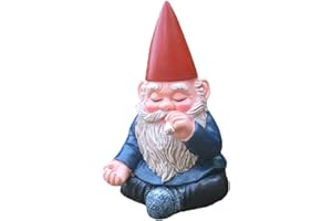 BQKMTPVA Statua di Gnomo da Giardino Esterno Divertente, 7x7x12CM Ornamento in Resina Impermeabile, Nani da Giardino(C)