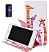 Produktbild Apple iphone 7 plus(2016) Flip Case mit Panzerglas,Farbe Gemalt Graphics Pattern Original PU Bookstyle Cover Ledercase Premium Wasserdicht Shockproof Anti Slip Protection Wallet Case mit Bequem Intern Karte Schlitz,Anti-Sturz Stoßfest Abdeckung Entwurf Stoßdämpfend Triangle Hemming Schutzhülle Inneren Gedruckten Musters Wallet Tasche Brieftasche mit Stand funktion für Apple iphone 7 plus(2016) 5.5Zoll-[Giraffe]+Panzerglas Folie/Displayfolie/Displayschutzfolie