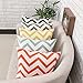 LAAT Simple Geometric Decorative Wavy Patterns Pillow Case Cushion Cover for Sofa - 20 x 20 Inches/ 50*50cm (Black-L)